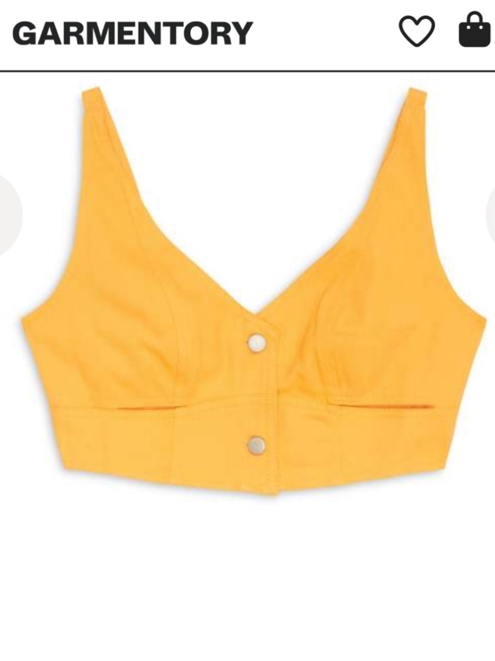 Yellow Button-Front Sleeveless Jumpsuit